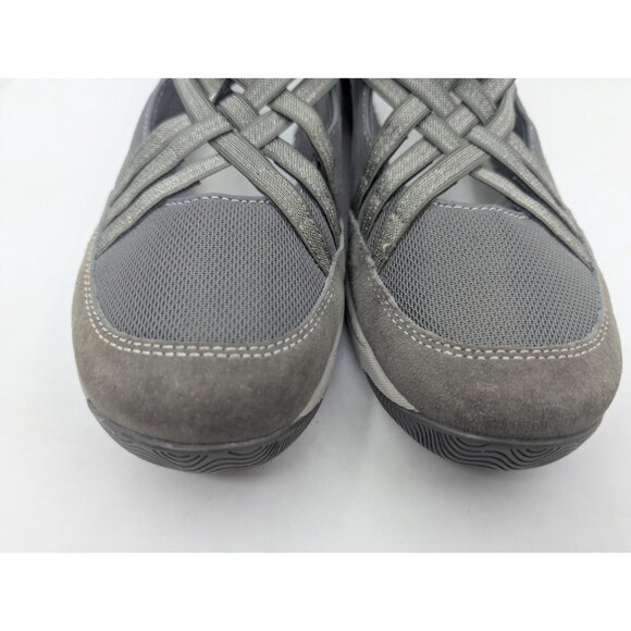 Dansko Shoes Women's Sz EU 40 US 9.5-10 Hilde Gray Suede Comfort Cross Strap - Picture 9 of 11